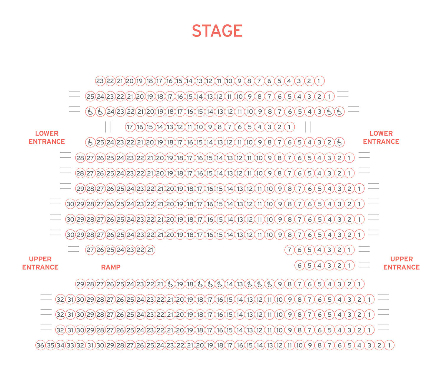Pearl Theater Seating Chart