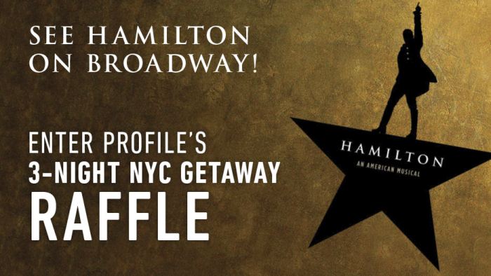 Hamilton hotsell ticket drawing